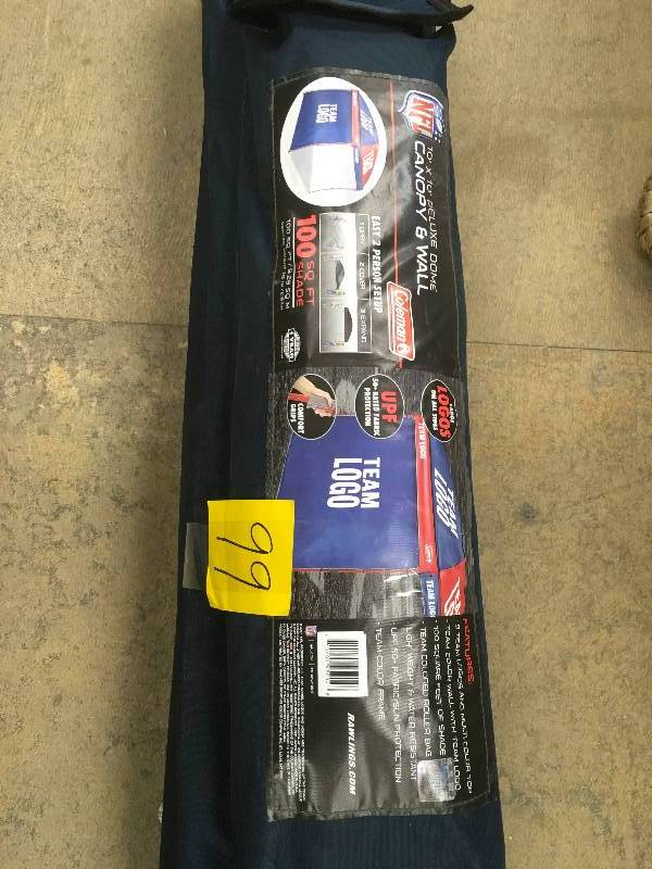 lot 99 image: Coleman NFL 10 x 10 Dome Canopy with Wall Chicago Bears