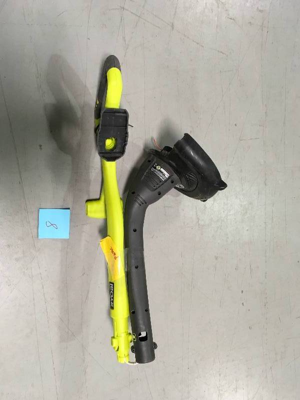 lot 8 image: Ryobi ONE 18-Volt Lithium-Ion Cordless Electric String Trimmer and Edger - Battery and Charger Not Included Used in very good working cond.