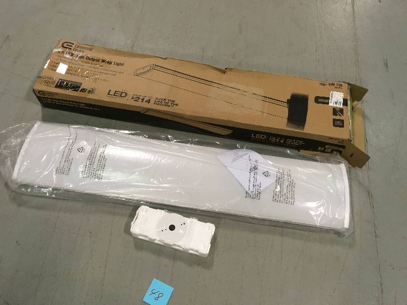 lot 48 image: COMMERCIAL ELECTRIC 4 ft. White LED High Output Wrap 58 Watt, 5200 Lumens, 4000K Bright White