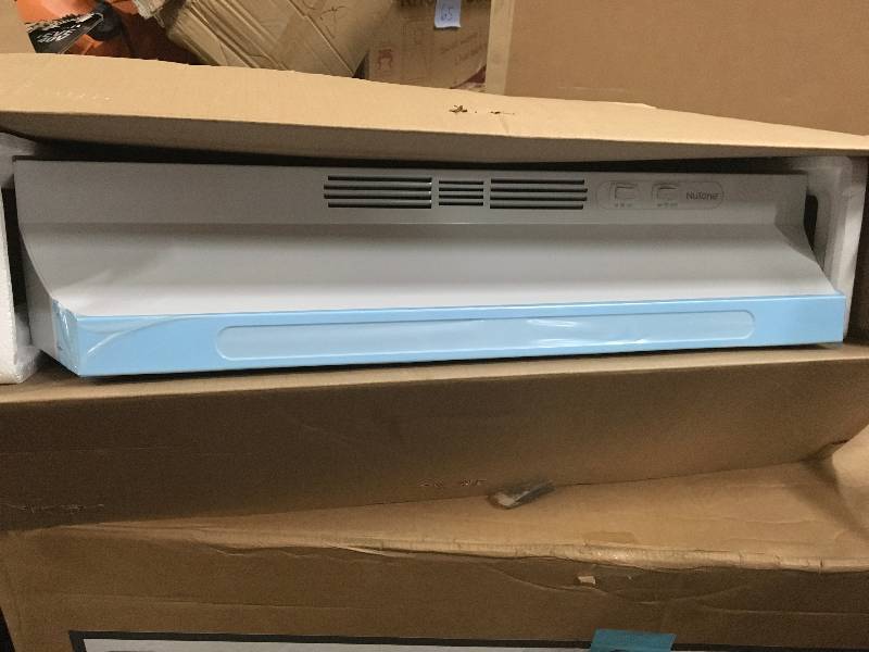 lot 59 image: NUTONE RL6200 30 in. Non-Vented Range Hood in White not used