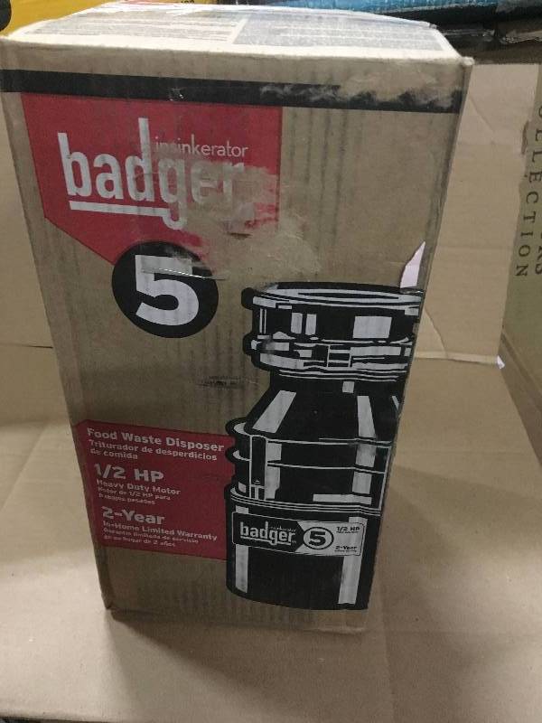 lot 81 image: Badger Insinkerator 12 HP Food Waste Disposer 050375000426 in good conditions