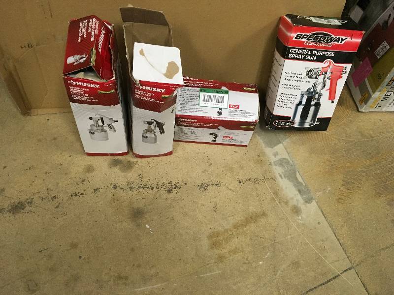 lot 97 image: HUSKY MIXED  GUN SPRAYER & MISC. LOT OF 4