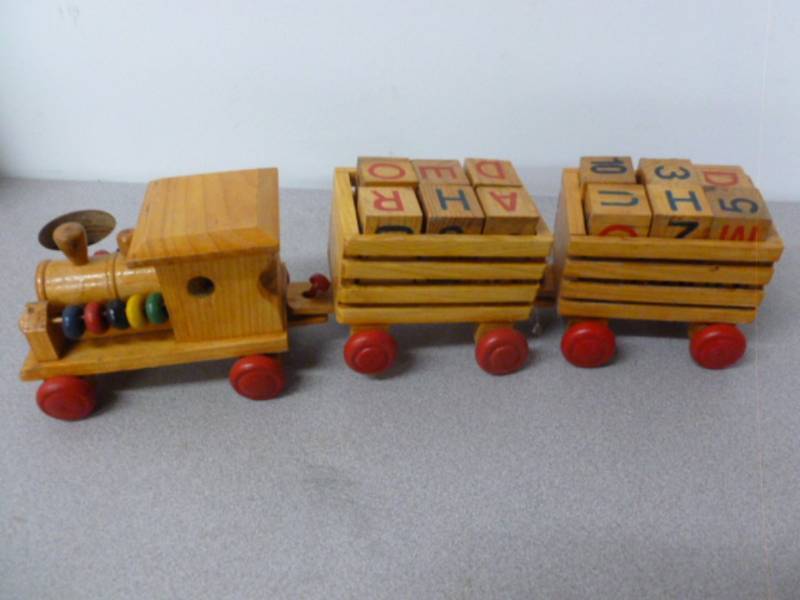lot 109 image: Wooden Train Set