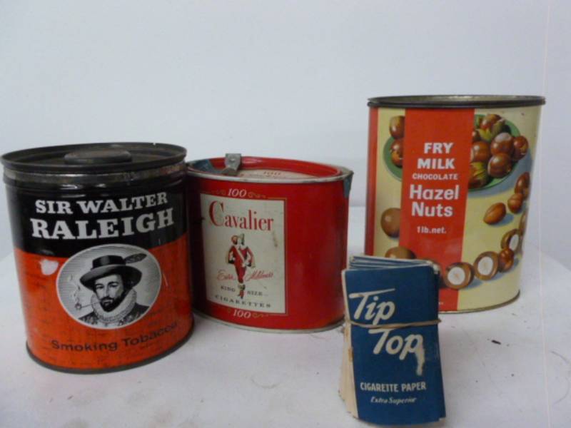 lot 149 image: Vintage Tobacco Cans