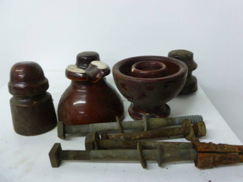 lot 163 image: Antique Insulators
