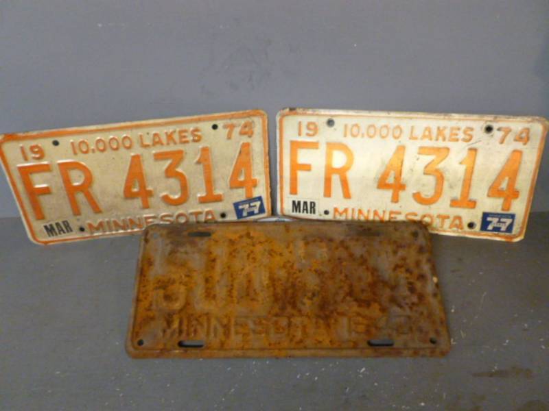 lot 160 image: Vintage License Plates