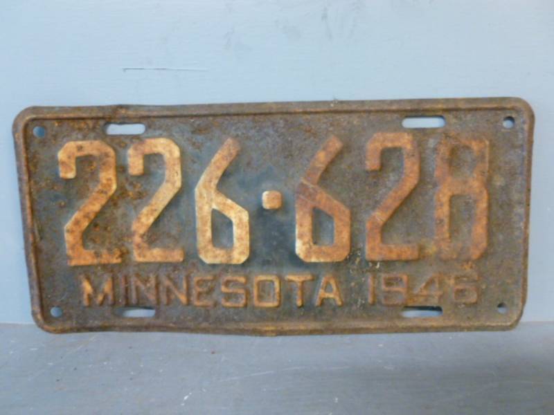 lot 167 image: Vintage License Plate