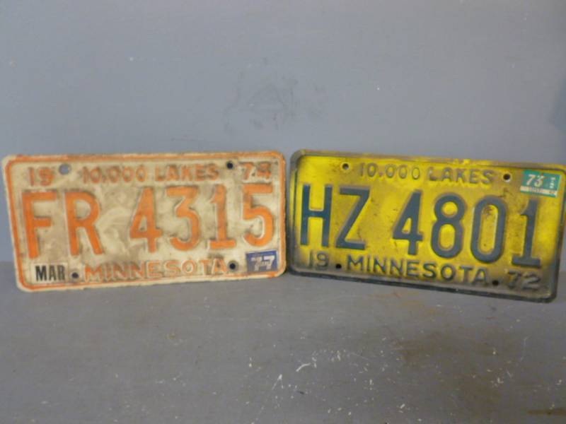 lot 169 image: Vintage License Plates