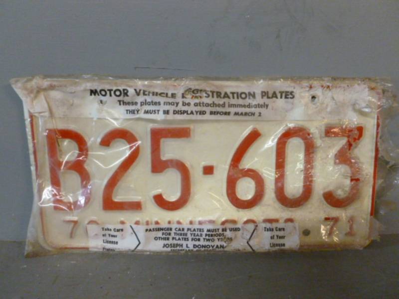 lot 174 image: New Vintage License Plate