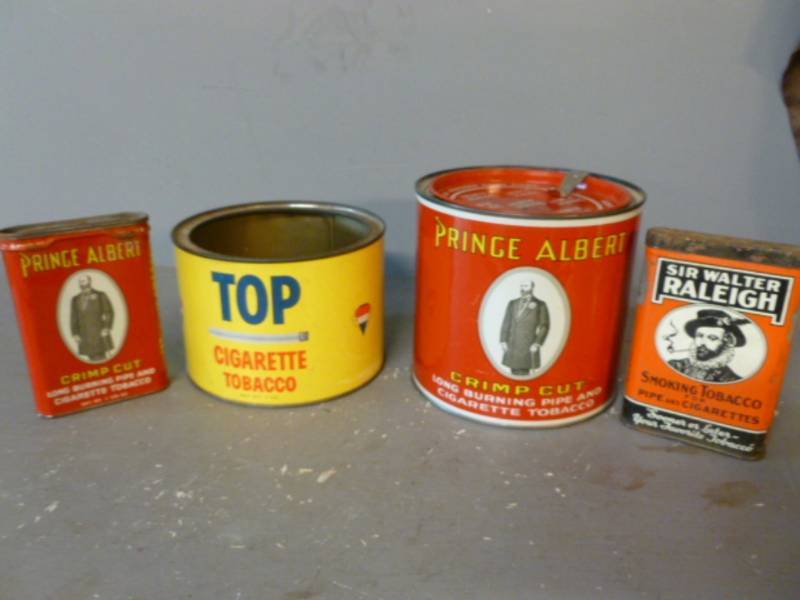 lot 234 image: Vintage Tobacco Cans