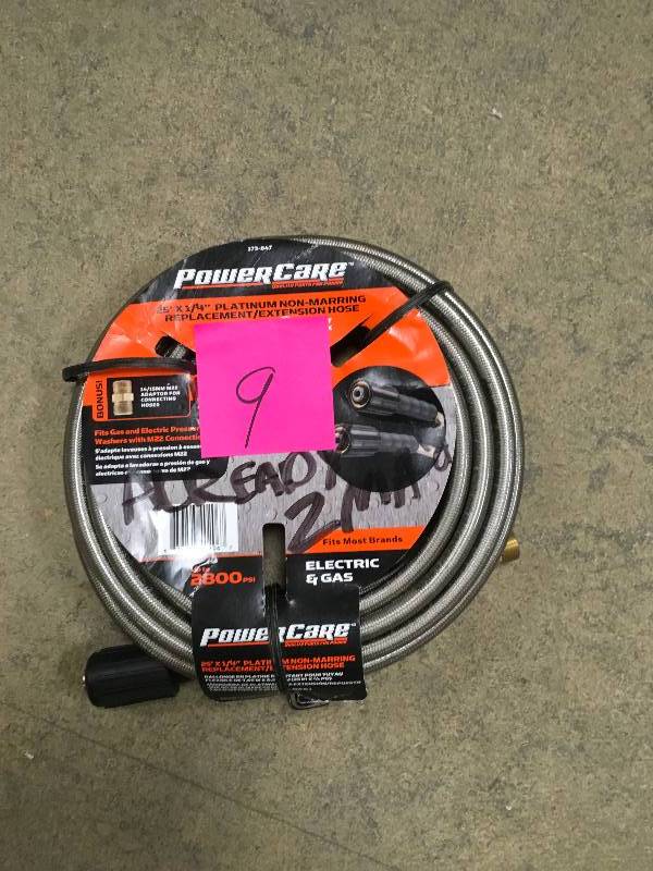 Power Care 14 in. x 25 ft. Extension Hose for GasElectric Pressure Washer