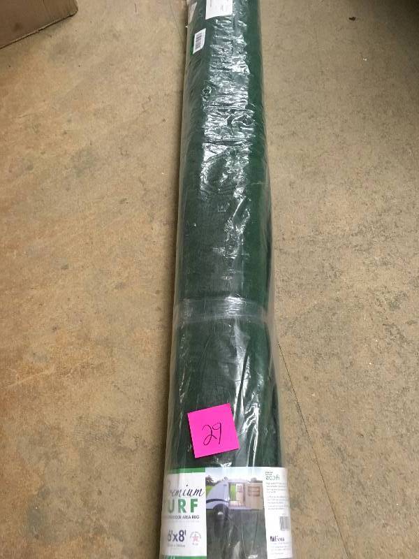 Foss Fairway Green 6 ft. x 8 ft. IndoorOutdoor Area Rug not used