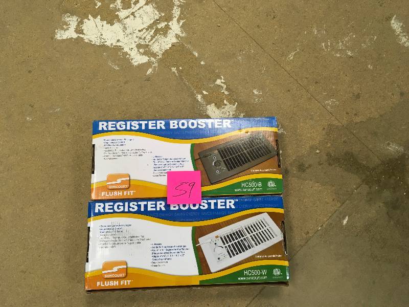 Suncourt Flush Fit Register Booster Fan in White