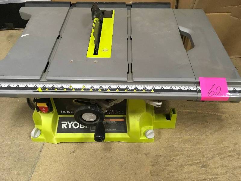 Ryobi 10 Portable Table Saw with Quick Stand RTS21G Used Missing Guide and safe  guard in working conditions