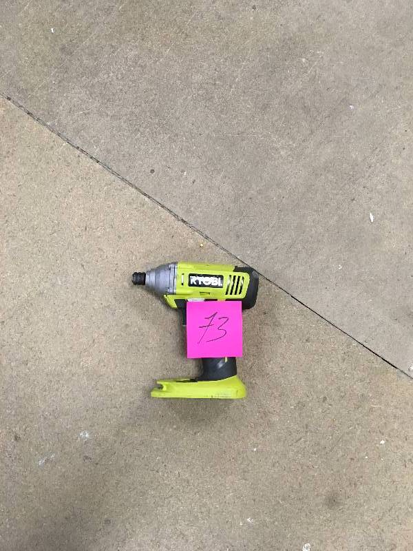 Ryobi 18-Volt ONE Cordless 3-Speed 14 in. Hex Impact Driver (Tool Only) with Belt Clip used in working condition