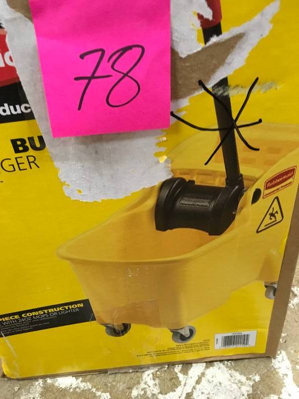 Rubber Made 31 Qt. Tandem Mop Bucket only