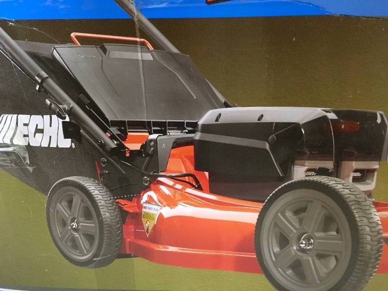 Echo 21 in. 58-Volt Brushless Lithium-Ion Battery Walk Behind Push Lawn Mower - Two 4.0 Ah BatteriesCharger Included in working conditions