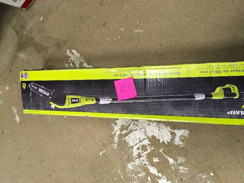 Ryobi 8 in. 6 Amp Pole Saw used in working conditions