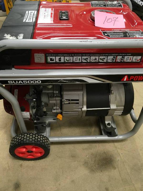 A-iPower 4250-Watt Gasoline Powered Portable Generator in like New working conditions