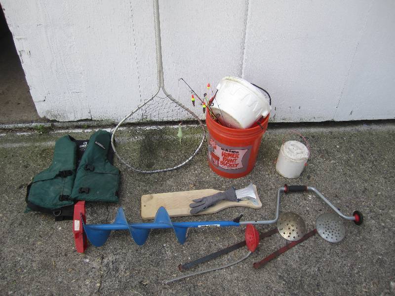 lot 12 image: Large Lot of Misc Fishing Gear  RED...