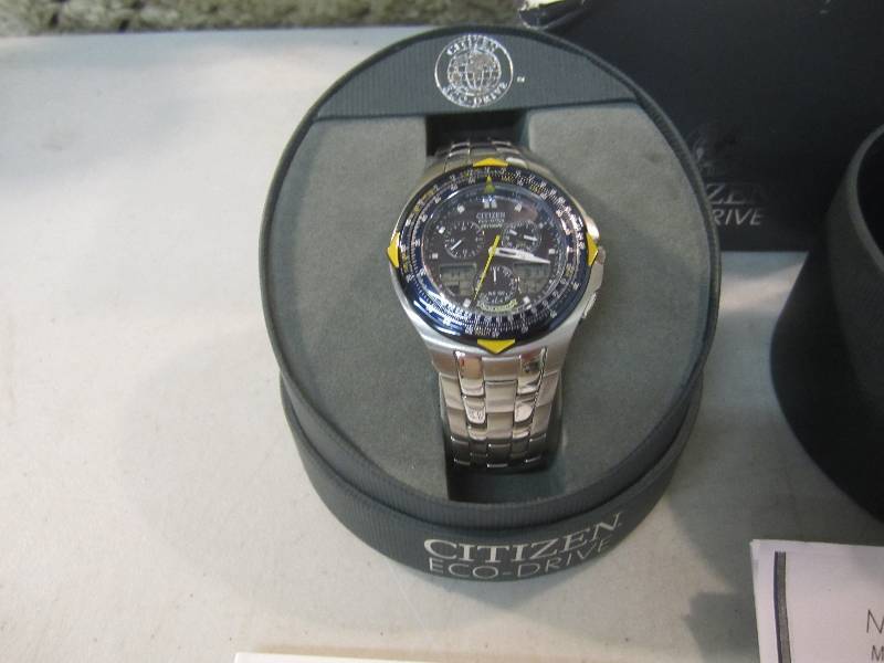 lot 23 image: Citizen Eco-Drive Skyhawk Blue Ange...