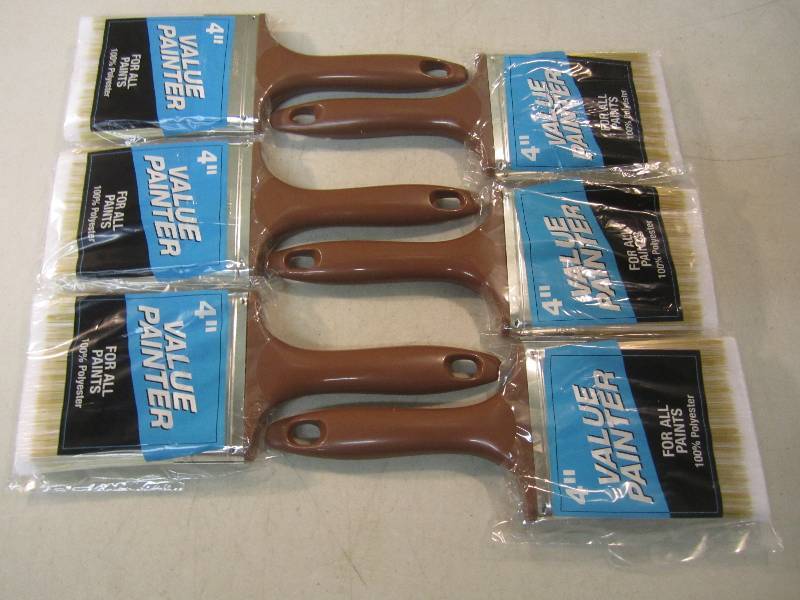 lot 48 image: Lot of 6 - 4 Paint Brushes  BS...