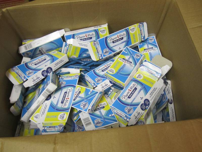 lot 85 image: Multiple Mostly Open Boxes of Paper...