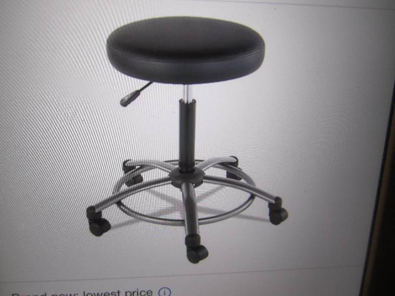 lot 94 image: Alera Swivel Utility Stool Open Box...