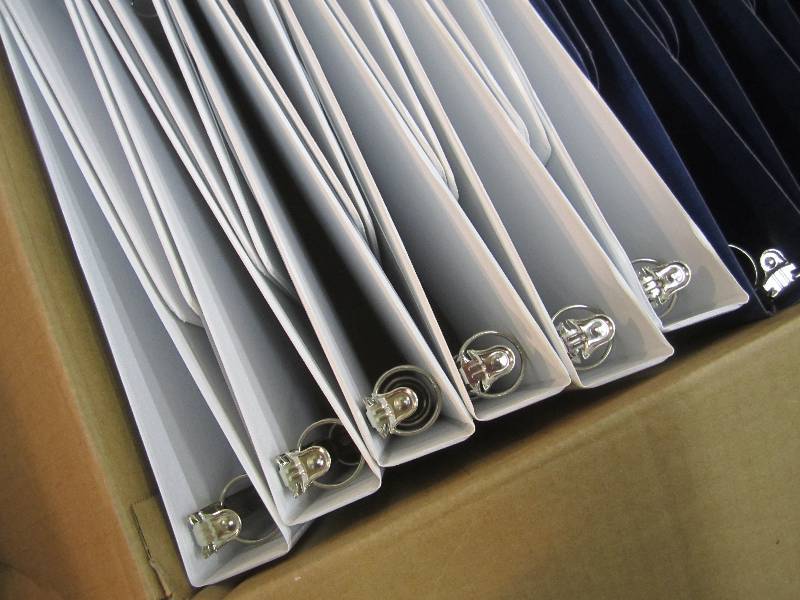 lot 100 image: Lot of 28 - 3-Ring Binders  FDS...