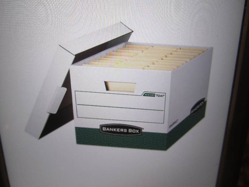 lot 101 image: Case of 12 Bankers Boxes R-Kive Let...