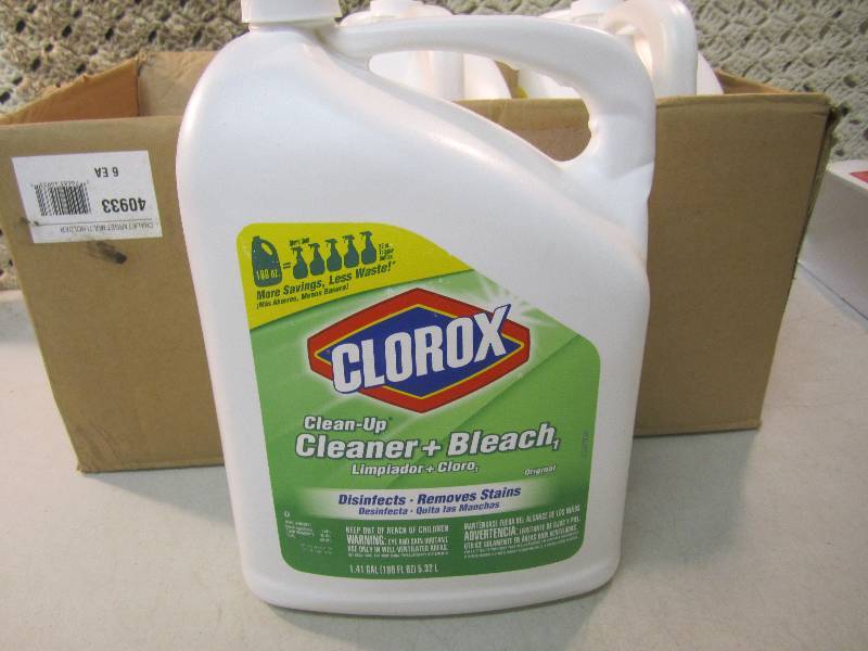 lot 117 image: 3 Large Bottles of Clorox Clean-Up ...
