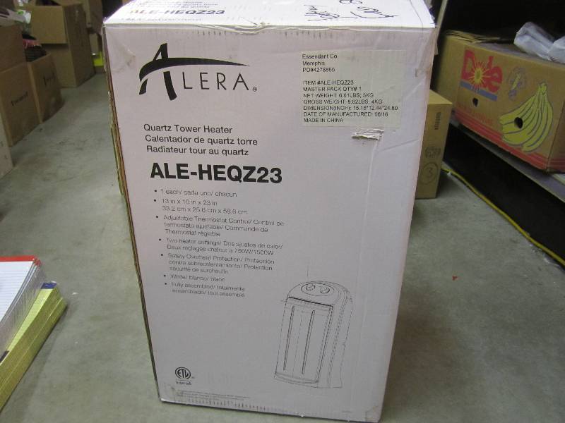 lot 126 image: Alera Quartz Tower Heater Open Box ...