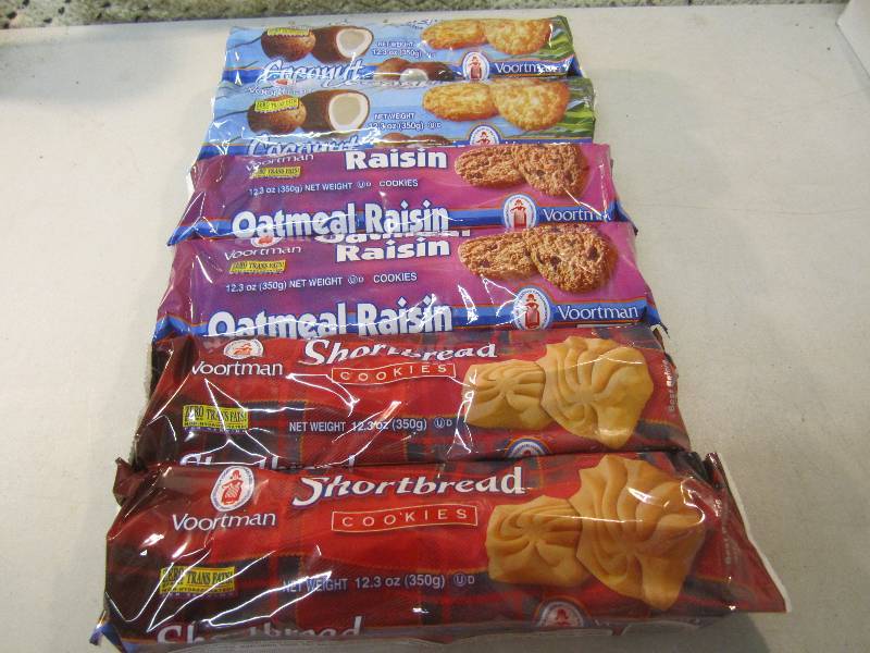 lot 136 image: 6 Mixed Packs of Cookies 2 each of ...
