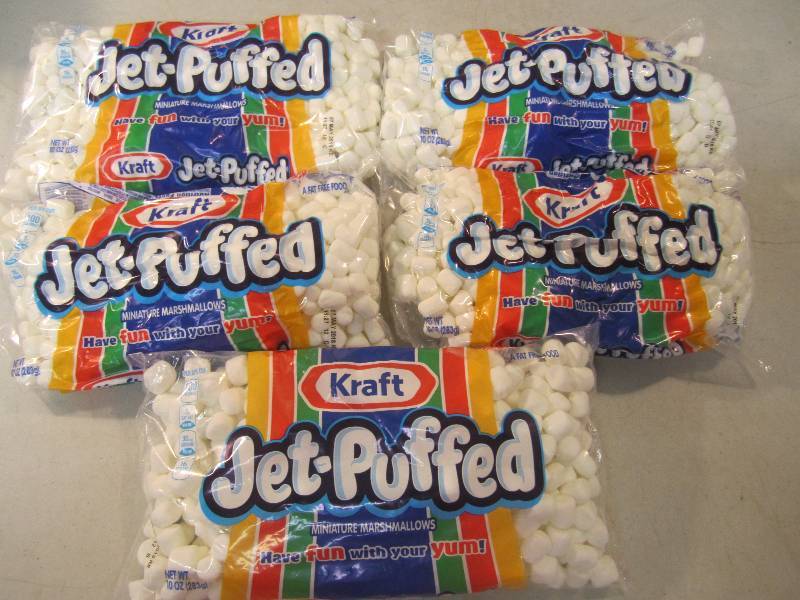 lot 143 image: 5 Bags of Miniature Marshmallows Be...