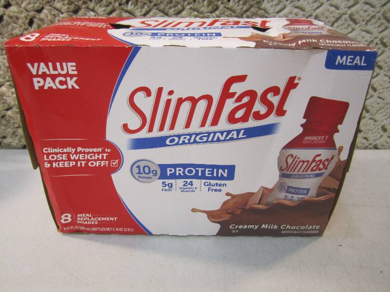 lot 146 image: Case of 8 SlimFast Original Creamy ...