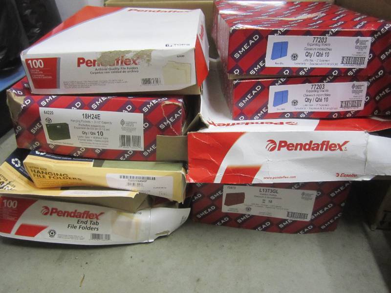 lot 185 image: Large Lot of Misc Letter Size Hangi...