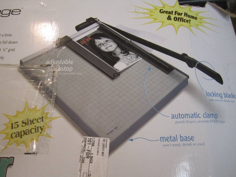 lot 191 image: 18 Paper TrimmerCutter Open Box  ...