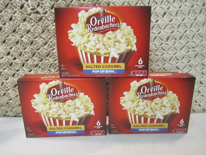 lot 212 image: 3 Boxes of Orville Redenbachers Sal...
