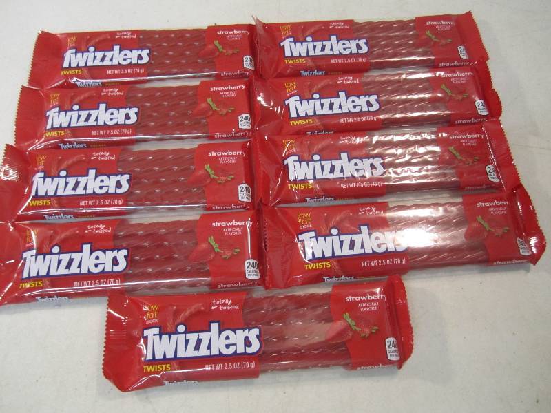 lot 216 image: 9 Packs of Twizzlers Best by May 20...