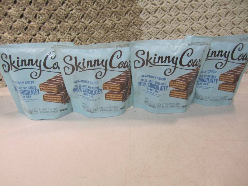 lot 222 image: 4 Bags of Skinny Cow Crisp Chocolat...