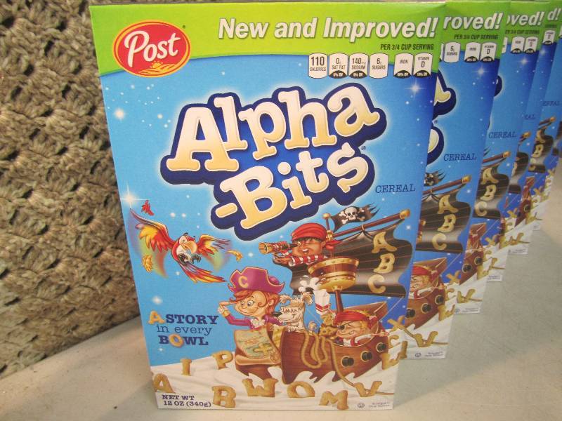 lot 231 image: 6 Boxes of Post Alpha-Bits Cereal B...