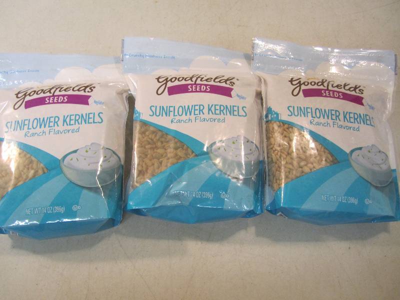lot 235 image: 3 Bags of Ranch Flavor Sunflower Ke...
