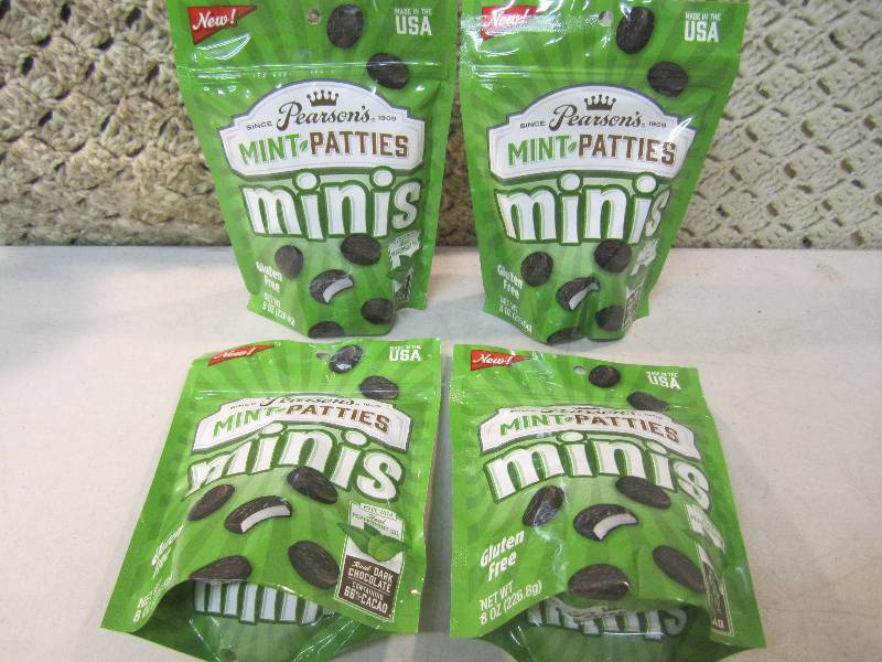 lot 241 image: 4 Bags of Pearsons Mint Patties Min...