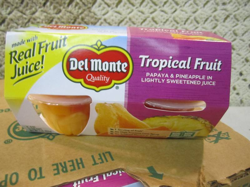 lot 251 image: Case of 6 - 4-Packs of Del Monte Tr...