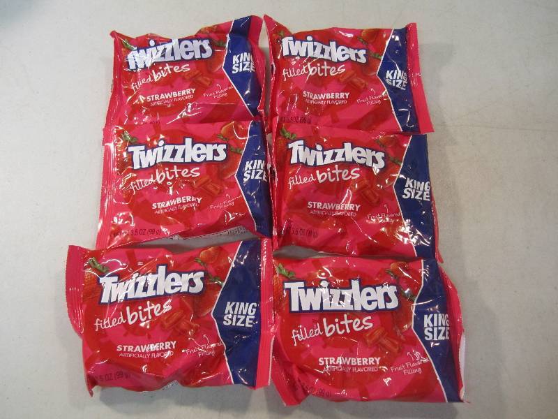 lot 256 image: 6 King Size Bags of Twizzlers Fille...