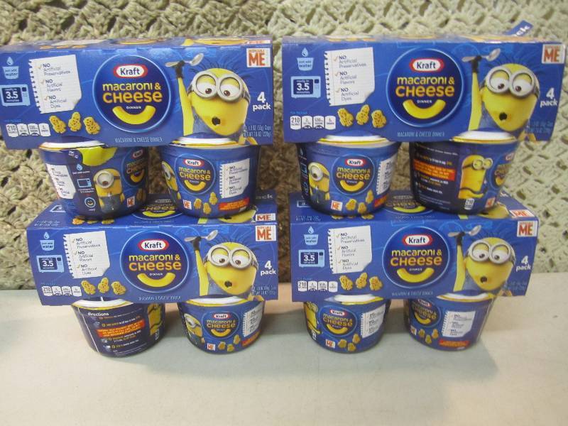 lot 259 image: 4 - 4 Packs of Kraft Macaroni & Che...