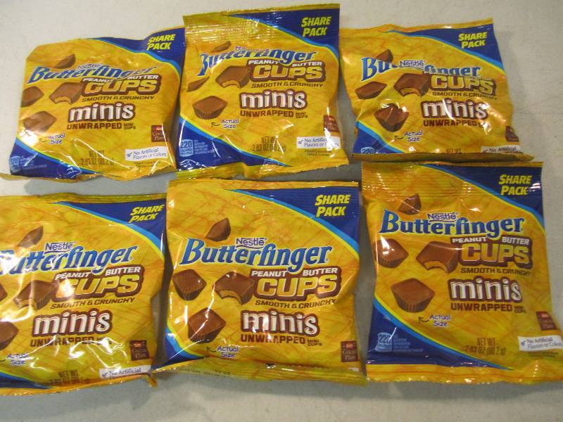 lot 263 image: 6 Bags of Butterfinger Peanut Butte...