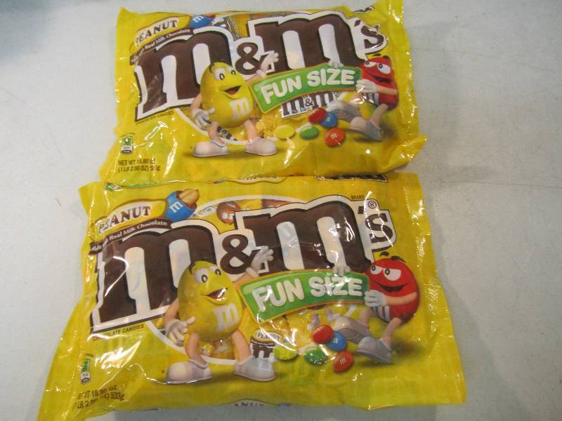 lot 272 image: 2 Big Bags of Fun Size Peanut M&Ms...