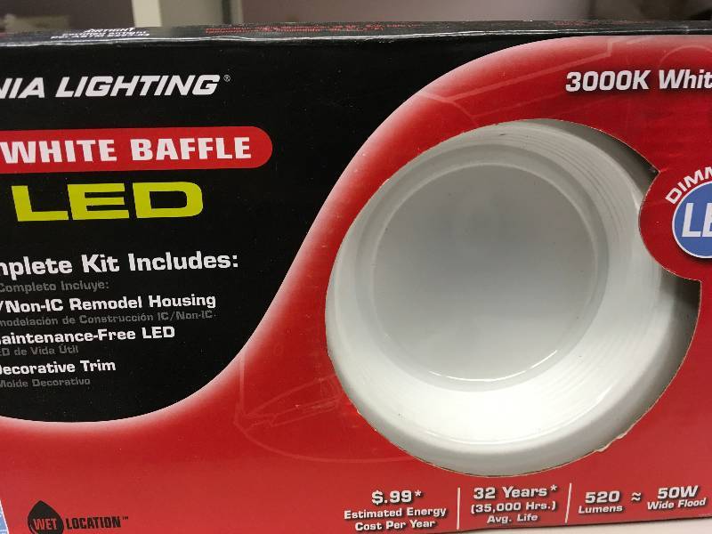 Lithonia Lighting 4 in GU10 White Recessed Baffle Kit