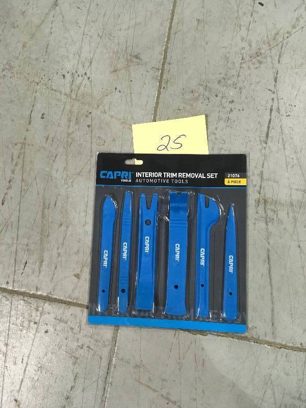 lot 25 image: CAPRI Nylon Auto Trim Panel Removal Set (6-Piece) not used
